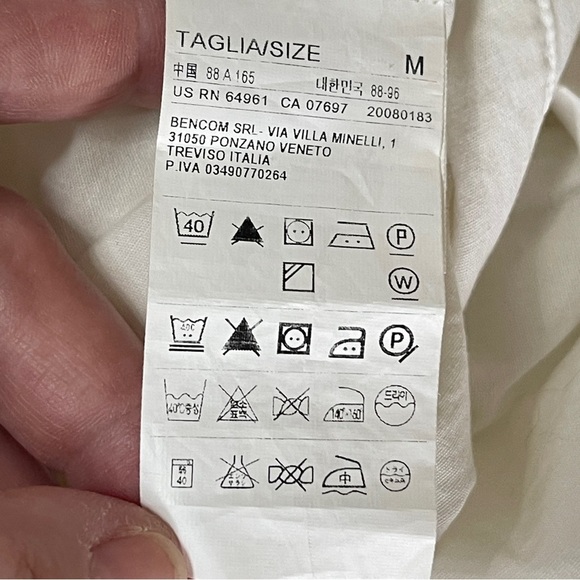 NWT UNITED COLORS OF BENETTON Cotton Poplin Cap Sleeve Mini Dress, Medium - Picture 10 of 11